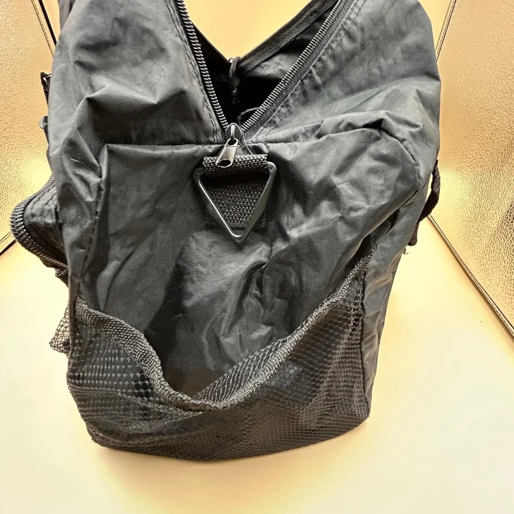 TV Guide Vintage Black Nylon Duffel Bag Travel Gym Carry On Media Promo